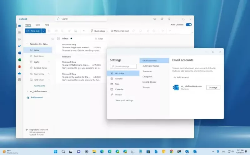 Kā pievienot Gmail kontu jaunajai Outlook programmai operētājsistēmā Windows 11