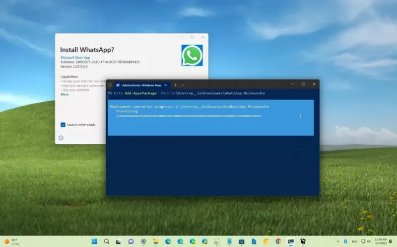  Windows 11 instalar msixbundle
